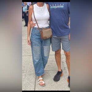 Gucci Bree Canvas Brown Crossbody bag